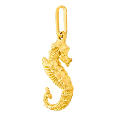 Pendentif Hippocampe, Or jaune - Lucas Lucor