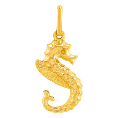 Pendentif Hippocampe, Or jaune - Lucas Lucor