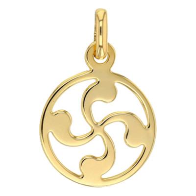 Pendentif croix basque, Or jaune 375 - Rosatella