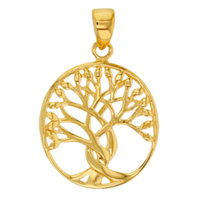 Pendentif Arbre de vie entrelacé, Or Jaune 375 - Vandona