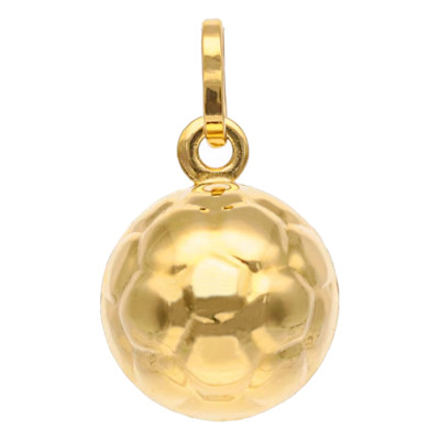 Pendentif Ballon de Foot, Or jaune 750 - Emanessence