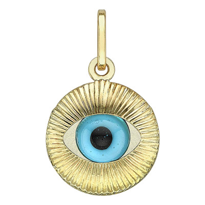 Pendentif Oeil, Or Jaune 375/1000 - Emanessence