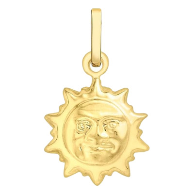 Pendentif Soleil, Or Jaune 375 - Emanessence