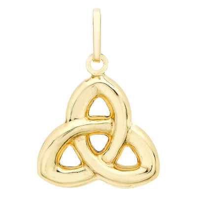 Pendentif Noeud Celtique, Or Jaune 375 - Emanessence