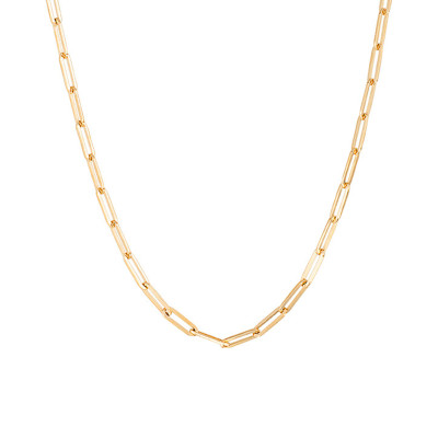Chaine Maille Rectangle, Or jaune 750, 45 cm & 2,1 mm - Manillon