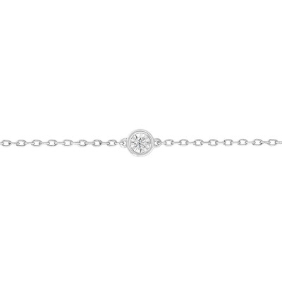Bracelet Diamant, Or Blanc 750 & Argent 925 - My Little Diamond