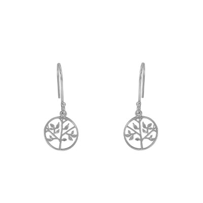 Boucles d'oreilles Arbre de vie, Argent 925 - Naïades
