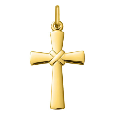 Croix liée, Or jaune 375, 22x11mm - Argyor