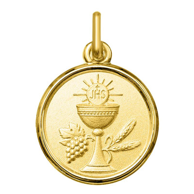 Médaille Calice, Or jaune 750, 14mm - Argyor
