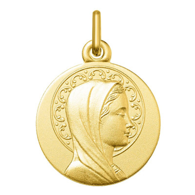 Médaille Vierge Marie, Or jaune 750, 16 & 18mm - Argyor