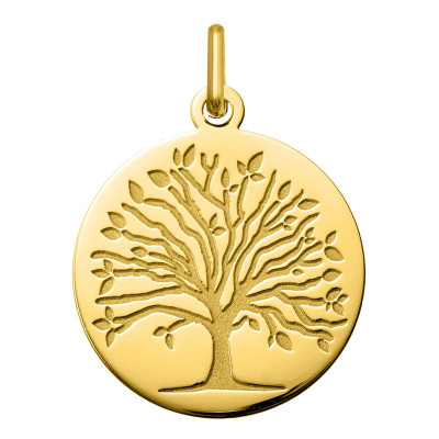 Médaille Arbre de Vie printanier, Or jaune 750, 18mm - Argyor
