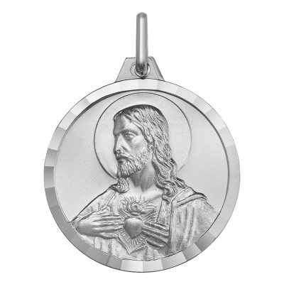 Médaille Christ Scapulaire, Argent 925, 18mm - Argyor