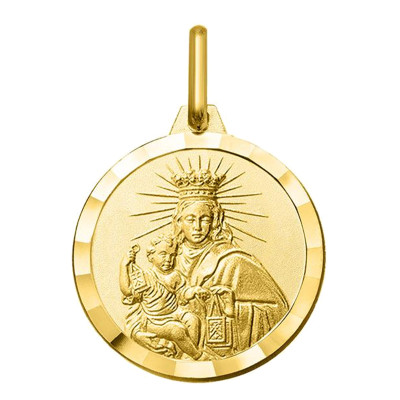 Médaille Scapulaire du Mont Carmel, Or jaune 750, 14 à 24mm - Argyor