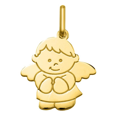 Pendentif ange petit garçon, Or jaune 750 - Argyor