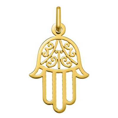 Pendentif Main de Fatma, Or jaune 750 - Argyor