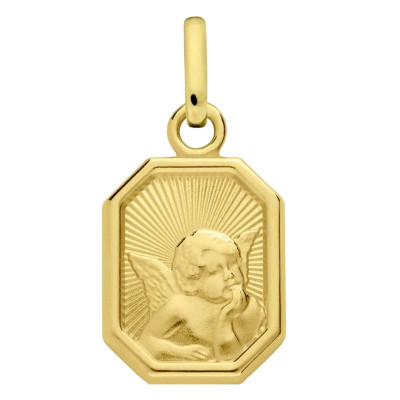Médaille Mini Raphaël, Or Jaune 750, 12 mm - Augis