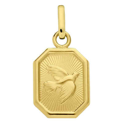 Médaille Mini Colombe, Or Jaune 750, 12 mm - Augis
