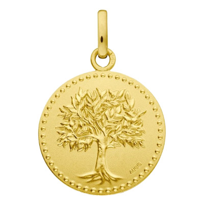 Médaille Arbre de vie, Or Jaune 750 poli, 16 mm - Augis