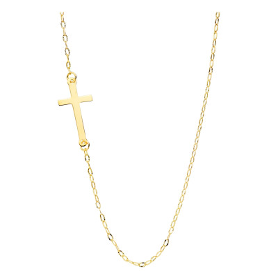 Collier Croix, Or jaune 750 - Vandona