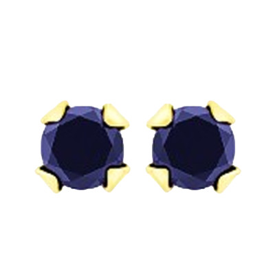 Boucles d'oreilles Saphir et Or jaune 750 - Emanessence