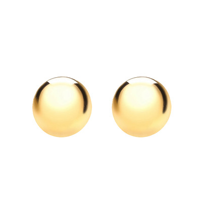 Clous d'oreilles Boules, Or jaune 750 - Emanessence