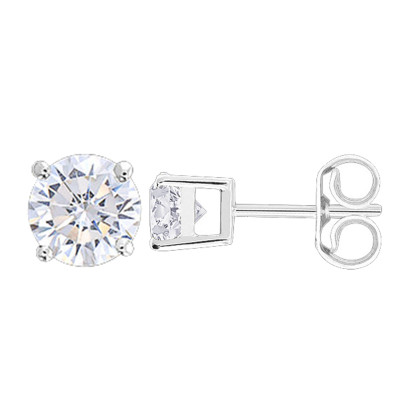 Boucles d'oreilles Diamants HSI, Or blanc 750 - Demetra
