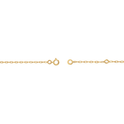 Gourmette Bébé Coeur ajouré, Or jaune 375, 12 à 14cm - Bambins