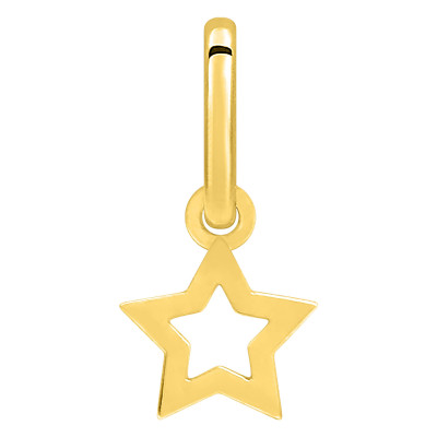 Pendentif Etoile breloque, Or Jaune 375, 5x13mm - Emanessence