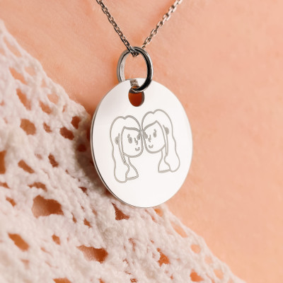 Médaille Signe Astrologique Gémeaux, Argent 925, 15 mm - Lumiosa