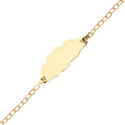 Gourmette Bébé Papillon, Or Jaune 375, 13,50 à 14,50cm - Lucas Lucor