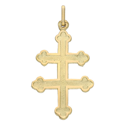 Croix de Lorraine, Or Jaune, 17x13mm - Lucas Lucor