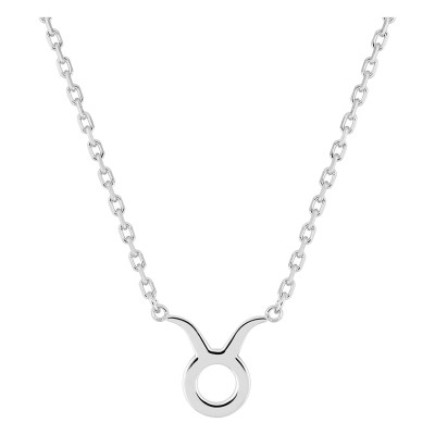 Collier Signe Astrologique Taureau, Argent 925, 42cm - Vandona