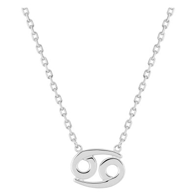 Collier Signe Astrologique Cancer, Argent 925, 42cm - Vandona