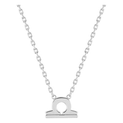 Collier Signe Astrologique Balance, Argent 925, 42cm - Vandona