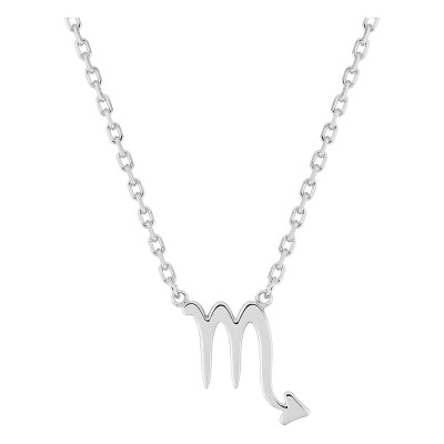 Collier Signe Astrologique Scorpion, Argent 925, 42cm - Vandona