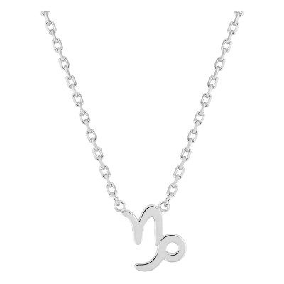 Collier Signe Astrologique Capricorne, Argent 925, 42cm - Vandona