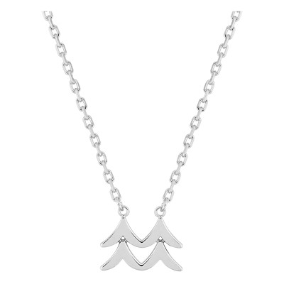 Collier Signe Astrologique Verseau, Argent 925, 42cm - Vandona