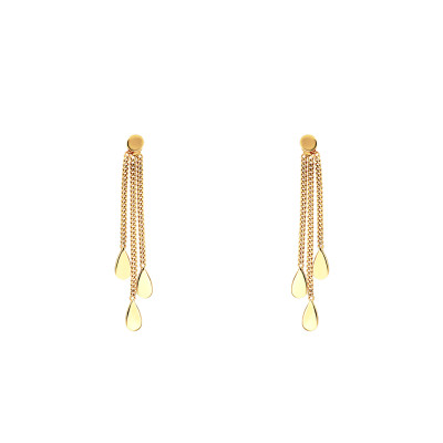 Boucles d'Oreilles Pendantes, Or Jaune 375 - Scarlett or Scarlett