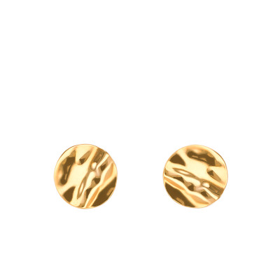 Boucles D'oreilles Rondes, Or Jaune 375 - Scarlett or Scarlett