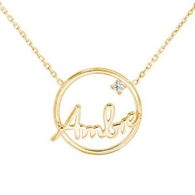 Collier Prénom Personnalisé, Or Jaune 375, 42 cm - Scarlett or Scarlett