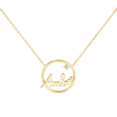 Collier Prénom Personnalisé, Or Jaune 375, 42 cm - Scarlett or Scarlett
