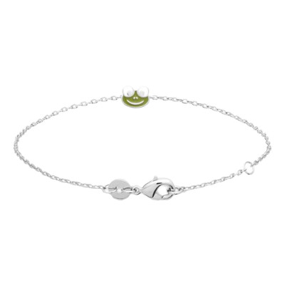 Bracelet Enfant Grenouille, Argent 925 & laque, 16cm - Bambins