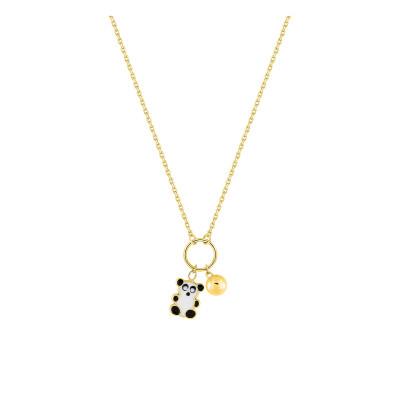 Collier Enfant Panda, Or jaune 750 - Bambins