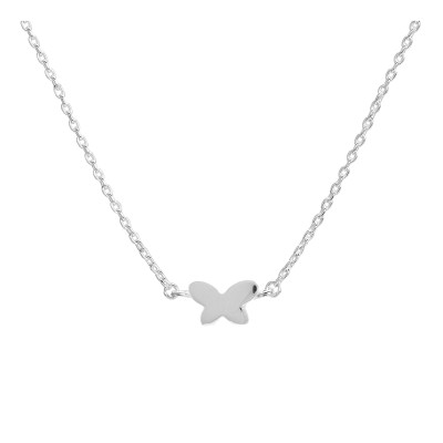Collier petit papillon, Argent 925, 42cm - Bambins