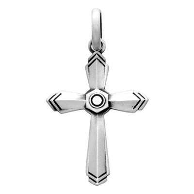 Croix Homme, Argent 925 Vielli, 46x26mm - Emanessence