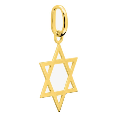 Pendentif Etoile de David, Or Jaune 375 - Emanessence