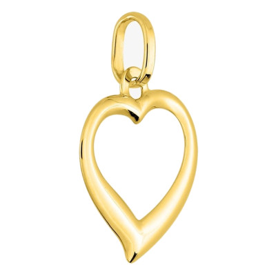 Pendentif grand coeur ajouré, Or jaune - Emanessence