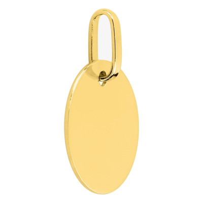 Médaille Ronde, Or Jaune Poli - Emanessence