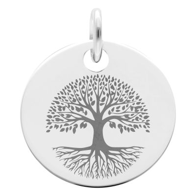 Médaille Arbre de Vie Enraciné, Argent 925, 19 mm - Lumiosa
