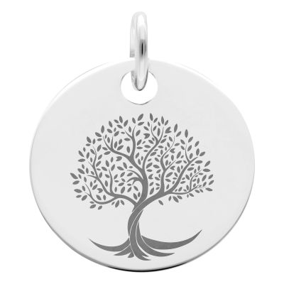 Médaille Arbre de Vie Torsadé, Argent 925, 19 mm - Lumiosa